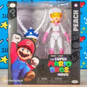 The Super Mario Bros Movie 2023 Peach 5" Jakks Action Figure w/ Accessory New